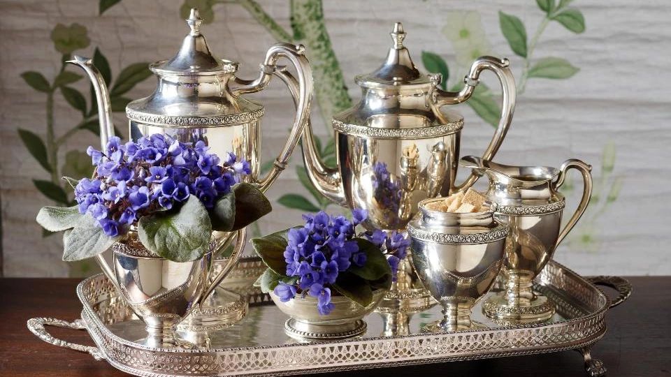 خریدار سرویس چای خوری نقره‌ خریدار تی ست های نقره‌